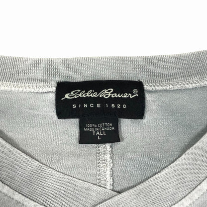 90s Eddie Bauer Plain Long Sleeve T-Shirt L [ 10016 ]
