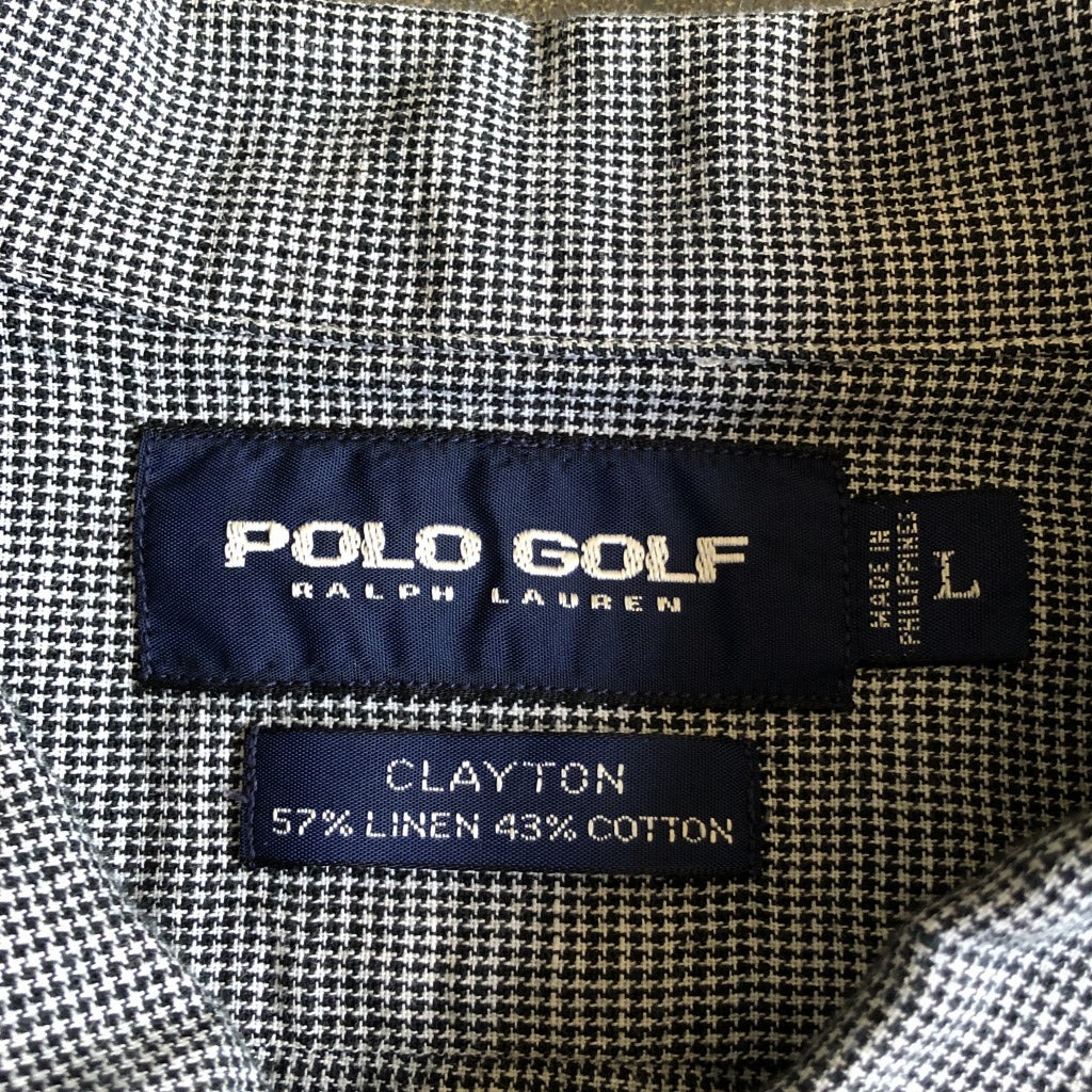 90s POLO GOLF CLAYTON Allover Print Shirt L [ 10024 ]