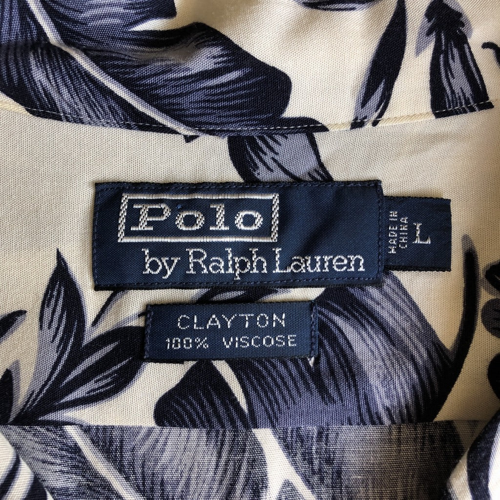 90s Polo by Ralph Lauren CLAYTON Hawaiian Shirt L [ 10026 ]
