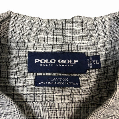 90s POLO GOLF CLAYTON Allover Print Shirt XL [ 10028 ]