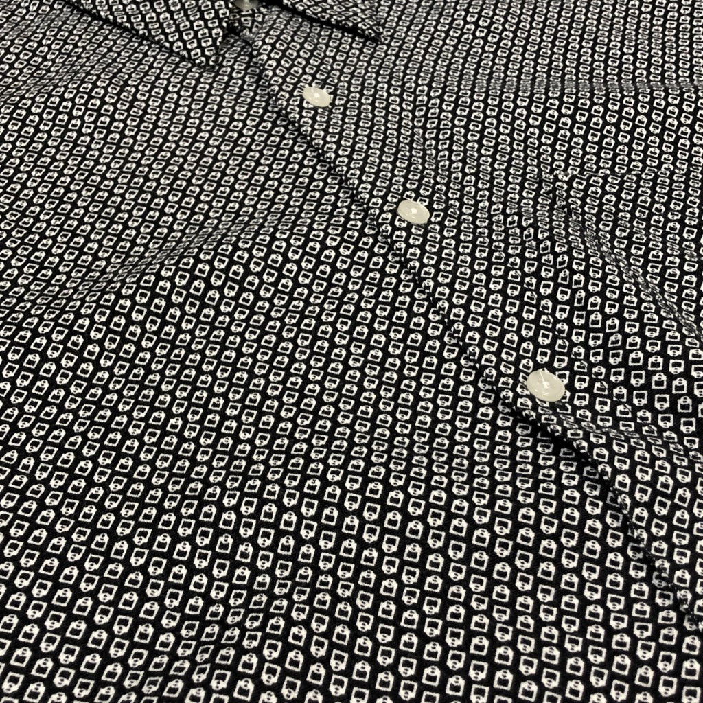 90s PERRY ELLIS Allover Print Shirt L [ 10030 ]