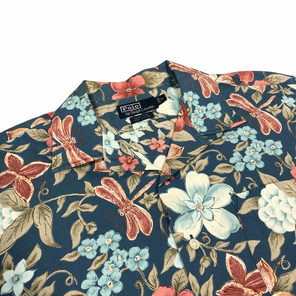 90s Polo by Ralph Lauren CLAYTON Hawaiian Shirt M [ 10032 ]