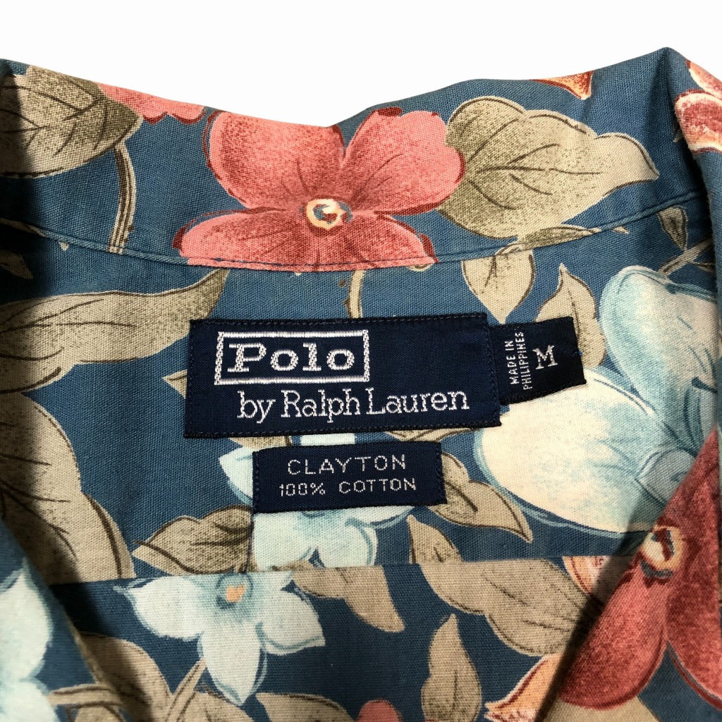 90s Polo by Ralph Lauren CLAYTON Hawaiian Shirt M [ 10032 ]