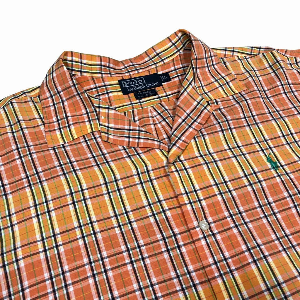 90s Polo by Ralph Lauren CALDWELL Allover Print Shirt L [ 10033 ]