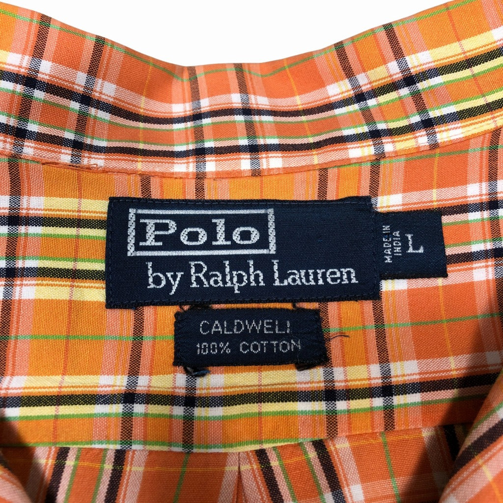 90s Polo by Ralph Lauren CALDWELL Allover Print Shirt L [ 10033 ]