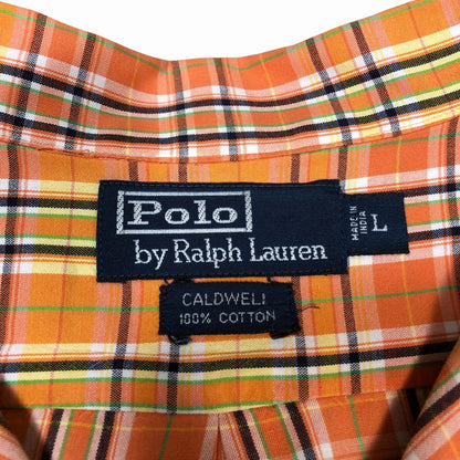 90s Polo by Ralph Lauren CALDWELL Allover Print Shirt L [ 10033 ]