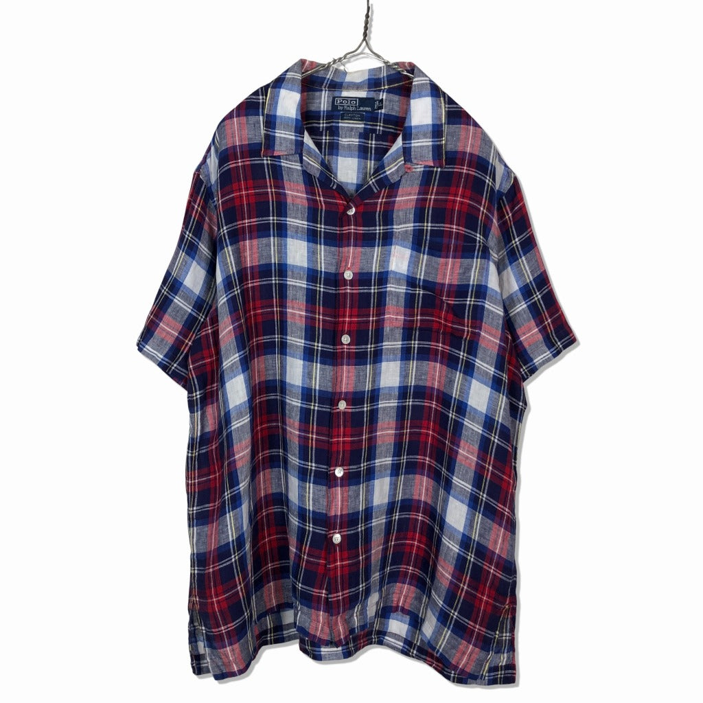 90s Polo by Ralph Lauren CLAYTON Allover Print Shirt XL [ 10034 ]