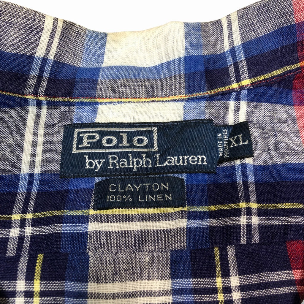 90s Polo by Ralph Lauren CLAYTON Allover Print Shirt XL [ 10034 ]