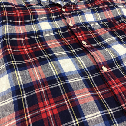 90s Polo by Ralph Lauren CLAYTON Allover Print Shirt XL [ 10034 ]