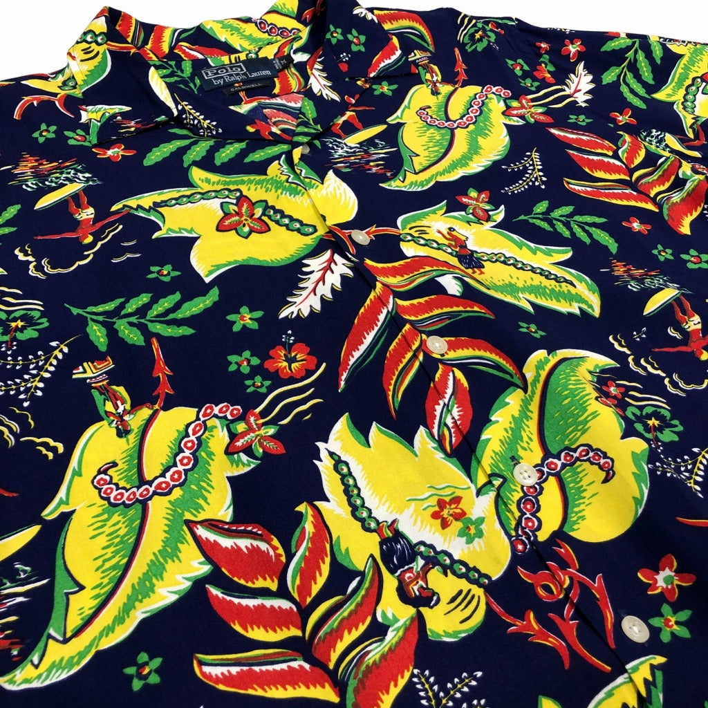 00s Polo by Ralph Lauren RALPH LAUREN CALDWELL Hawaiian Shirt M [ 10038 ]