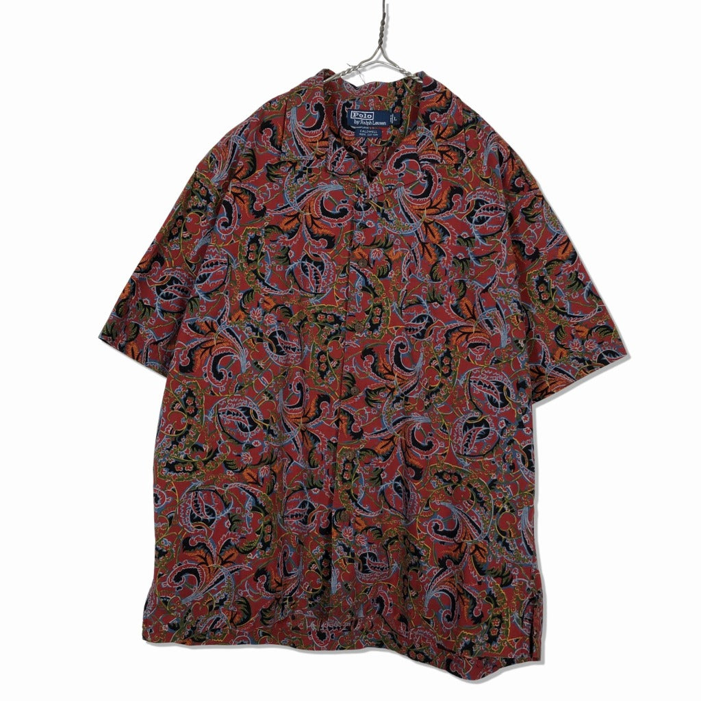 00s Polo by Ralph Lauren RALPH LAUREN CALDWELL Allover Print Shirt L [ 10039 ]