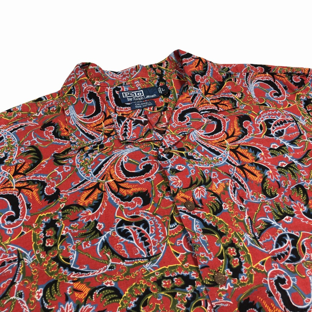 00s Polo by Ralph Lauren RALPH LAUREN CALDWELL Allover Print Shirt L [ 10039 ]