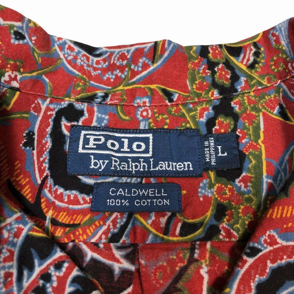 00s Polo by Ralph Lauren RALPH LAUREN CALDWELL Allover Print Shirt L [ 10039 ]