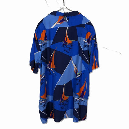 00s Polo by Ralph Lauren RALPH LAUREN CUSTOM FIT Allover Print Shirt XL [ 10040 ]