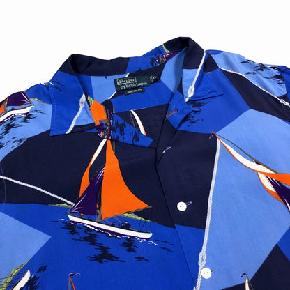 00s Polo by Ralph Lauren RALPH LAUREN CUSTOM FIT Allover Print Shirt XL [ 10040 ]