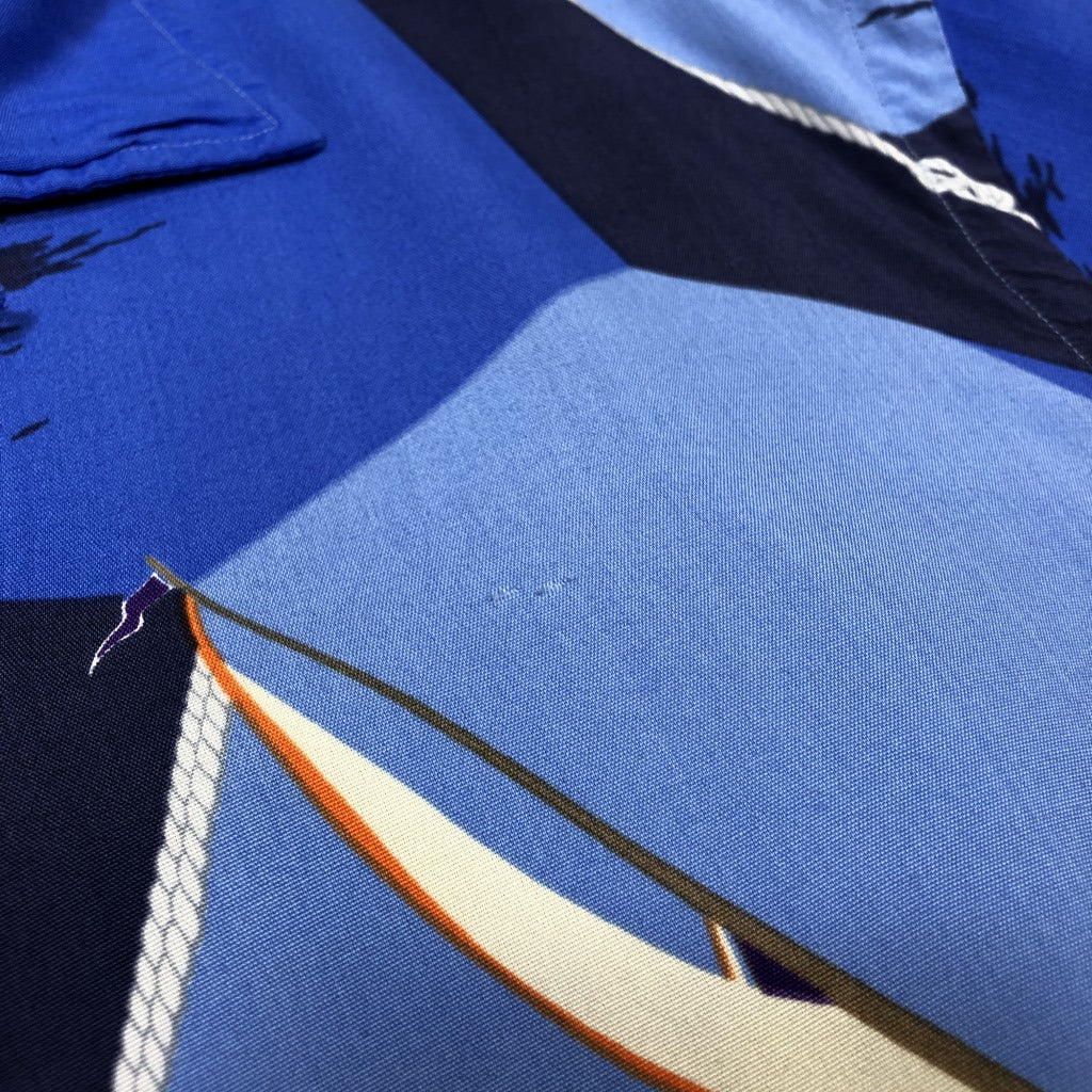 00s Polo by Ralph Lauren RALPH LAUREN CUSTOM FIT Allover Print Shirt XL [ 10040 ]