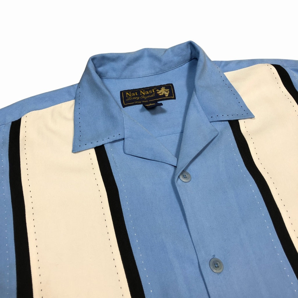 90s Nast Nat Short Sleeve Shirts M [ 10050 ]