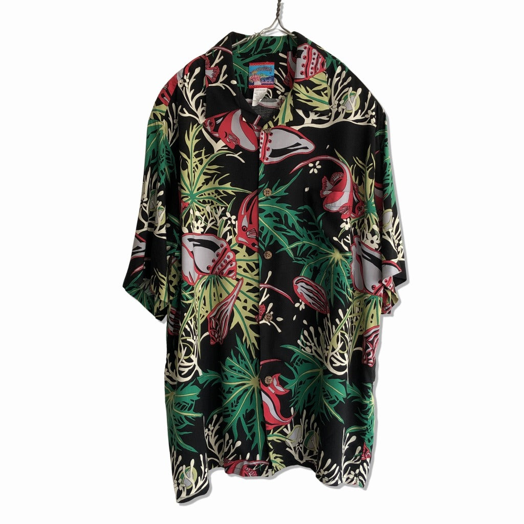 90s JOE KEALOHA Hawaiian Shirt L [ 10051 ]