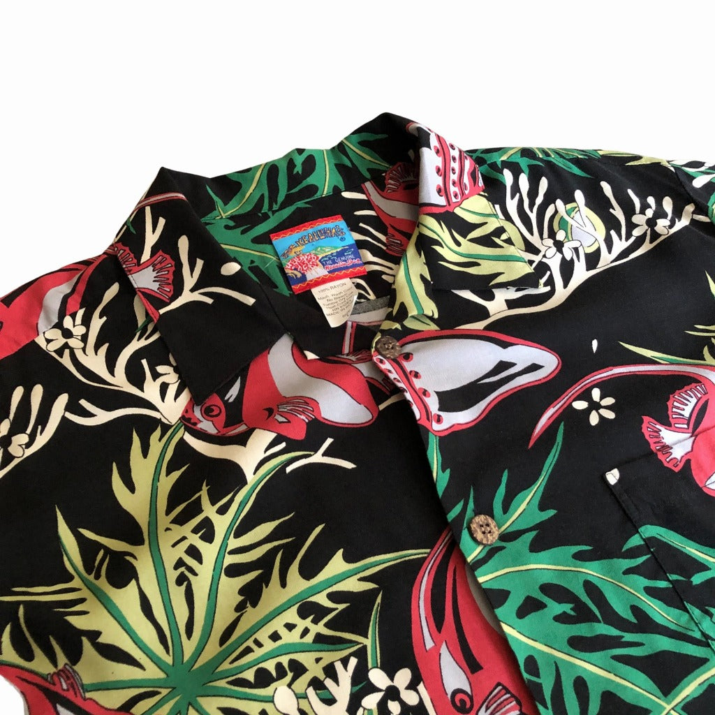 90s JOE KEALOHA Hawaiian Shirt L [ 10051 ]