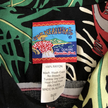 90s JOE KEALOHA Hawaiian Shirt L [ 10051 ]