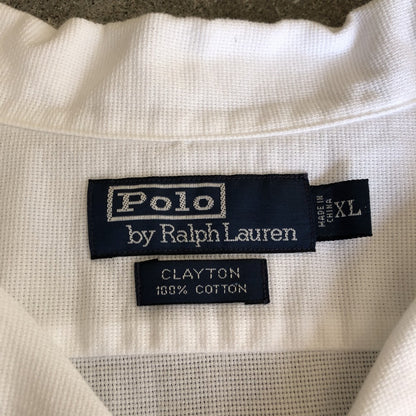 90s Polo by Ralph Lauren CLAYTON Short Sleeve Shirts XL [ 10060 ]