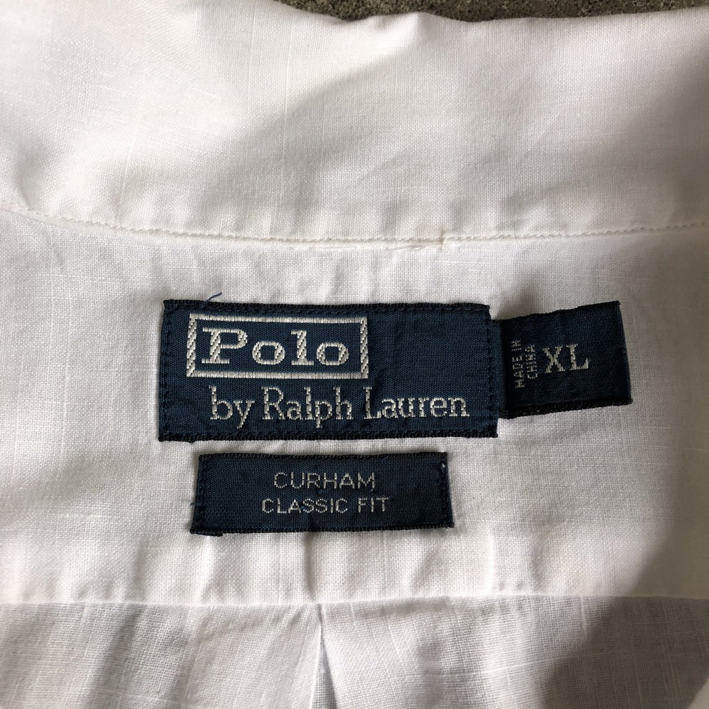 90s Polo by Ralph Lauren CURHAM Short Sleeve Shirts XL [ 10061