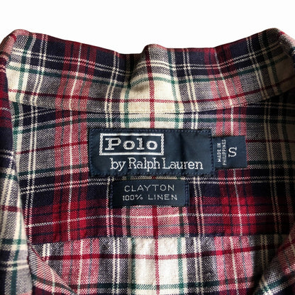 90s Polo by Ralph Lauren CLAYTON Allover Print Shirt S [ 10062 ]