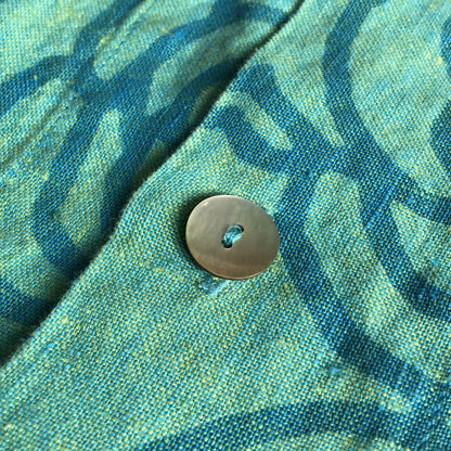 90s FLAX Hawaiian Shirt M [ 10063 ]