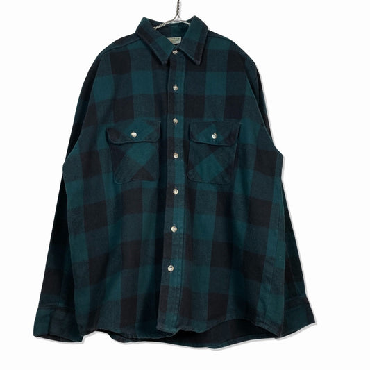 90s FIVE BROTHER Flannel Shirt L [ 10077 ]