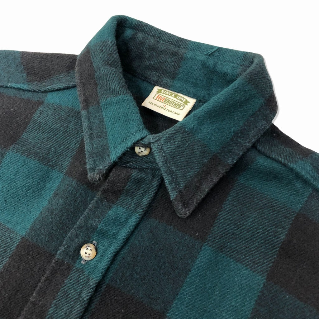 90s FIVE BROTHER Flannel Shirt L [ 10077 ] – NEOTENY