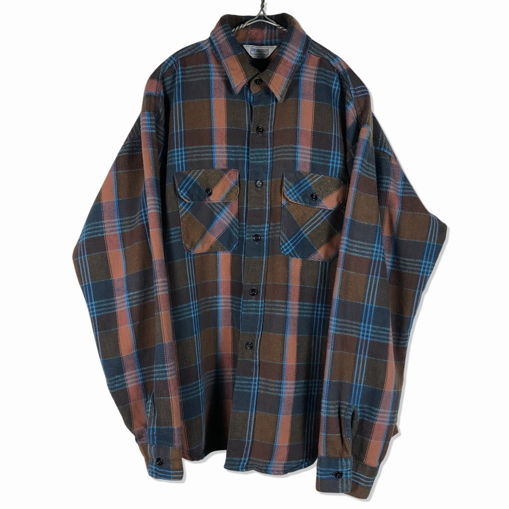 トップス 90s five brother flannel shirt Amazon.com: Five Brother Men's Metal Snap Flannel Shirt, M