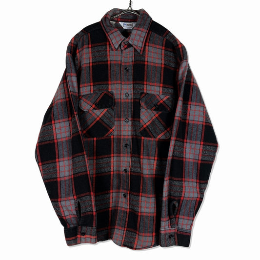 80s FIVE BROTHER Flannel Shirt L [ 10080 ]