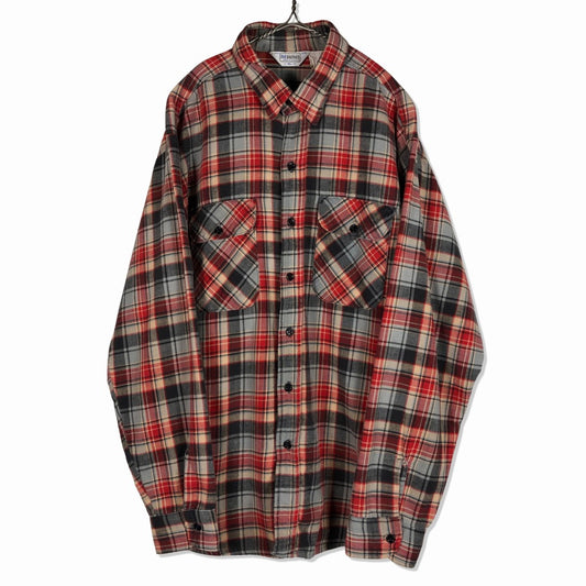 80s FIVE BROTHER Flannel Shirt XL [ 10082 ]