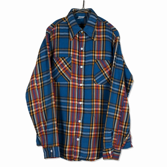 70s BIG MAC Flannel Shirt L [ 10085 ]