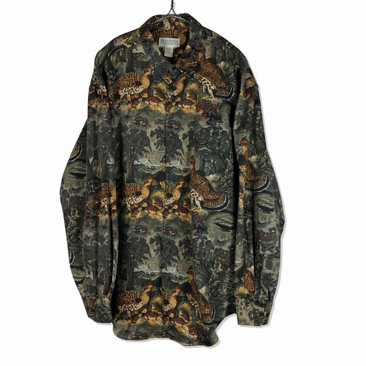 90s Banana Republic SAFARI&TRAVEL CLOTHING CO. Long Sleeve Shirts L [ 10086 ]