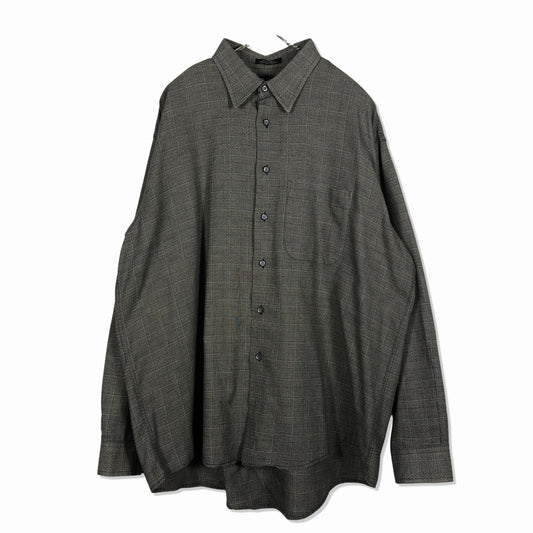 80s Burberrys Long Sleeve Shirts XL [ 10088 ]