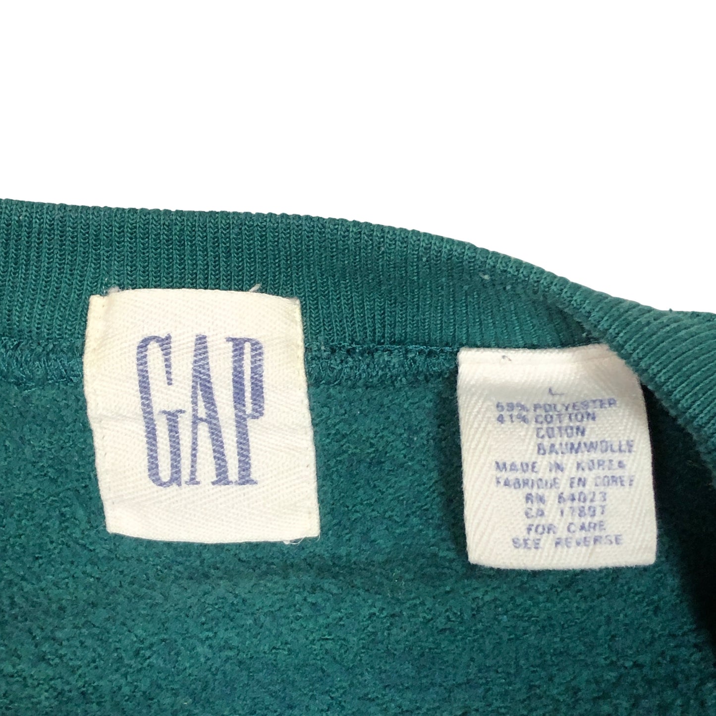90s GAP Plain Sweat Shirts L [ 10099 ]
