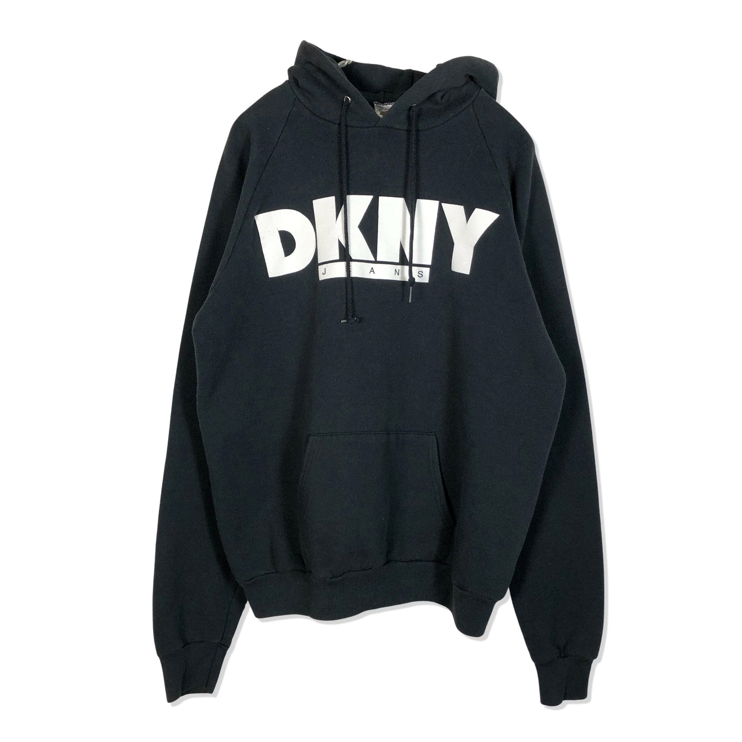 90s DKNY Print Sweat Hoodie XL [ 10101 ]