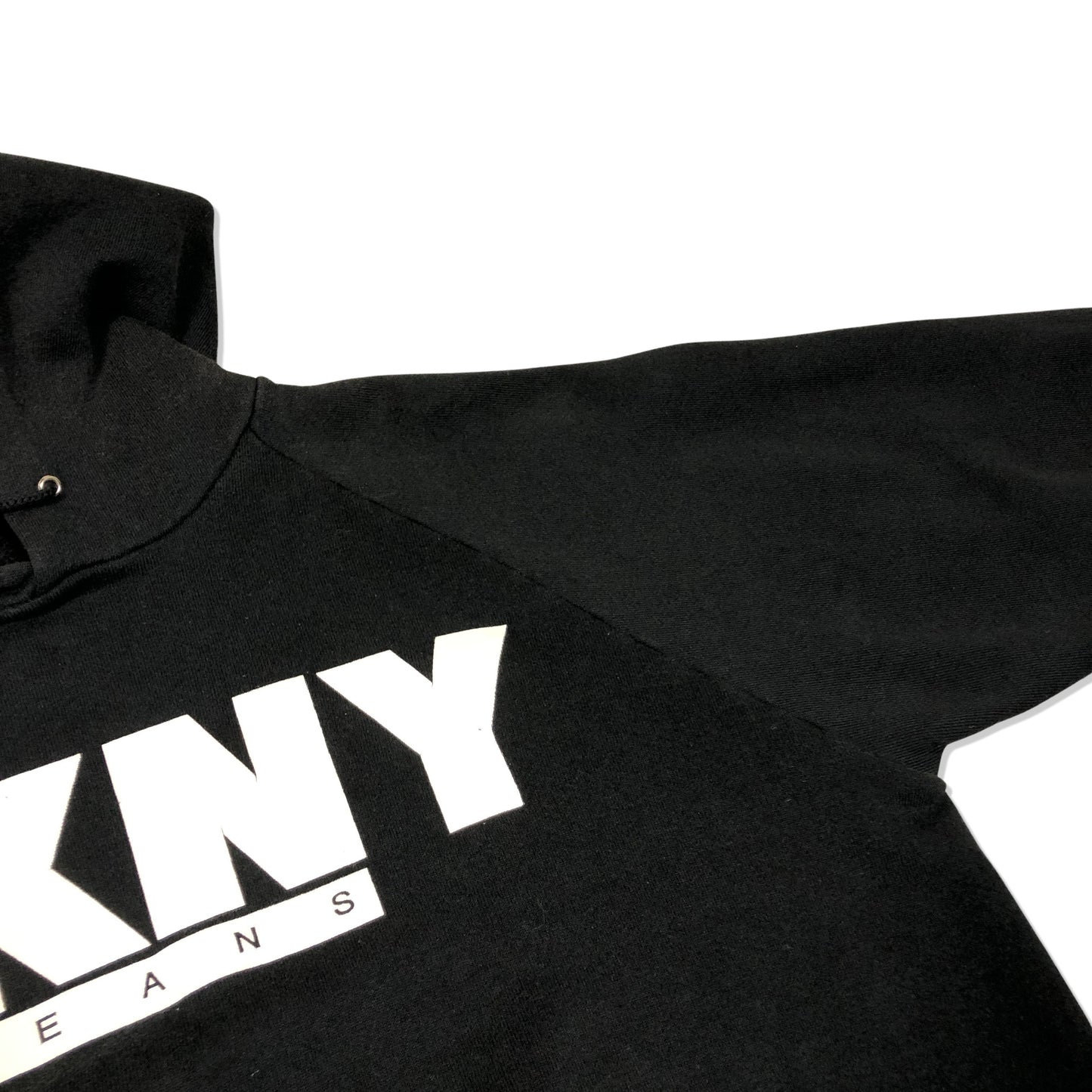 90s DKNY Print Sweat Hoodie XL [ 10101 ]