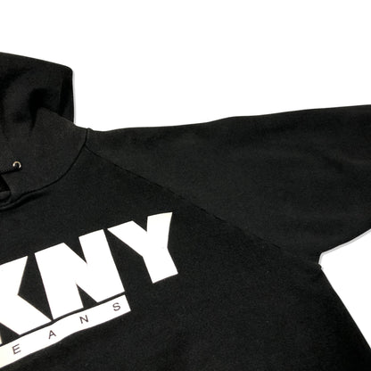 90s DKNY Print Sweat Hoodie XL [ 10101 ]