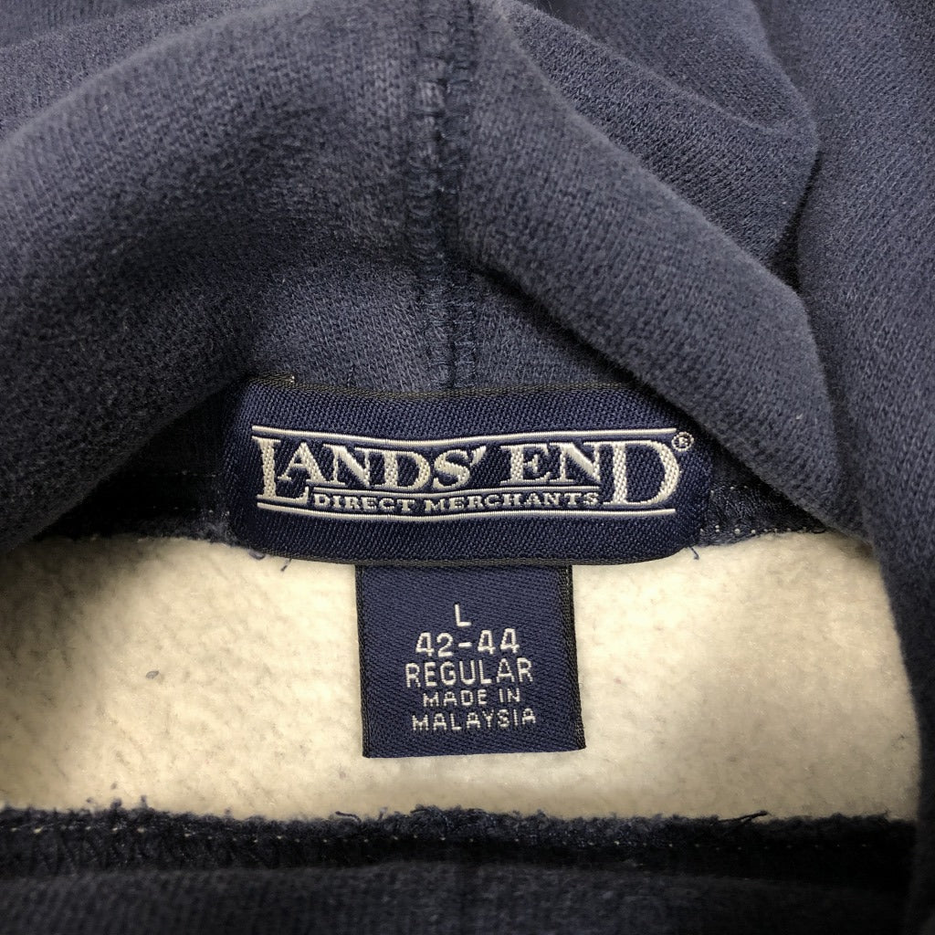 00s LANDS' END Plain Sweat Hoodie L [ 10102 ]