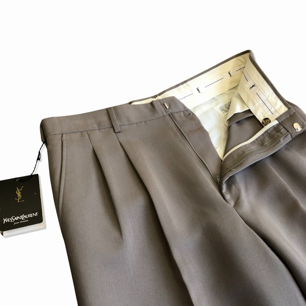 90s YVES SAINT LAURENT Slacks Pants W34×L32 [ 10121 ]