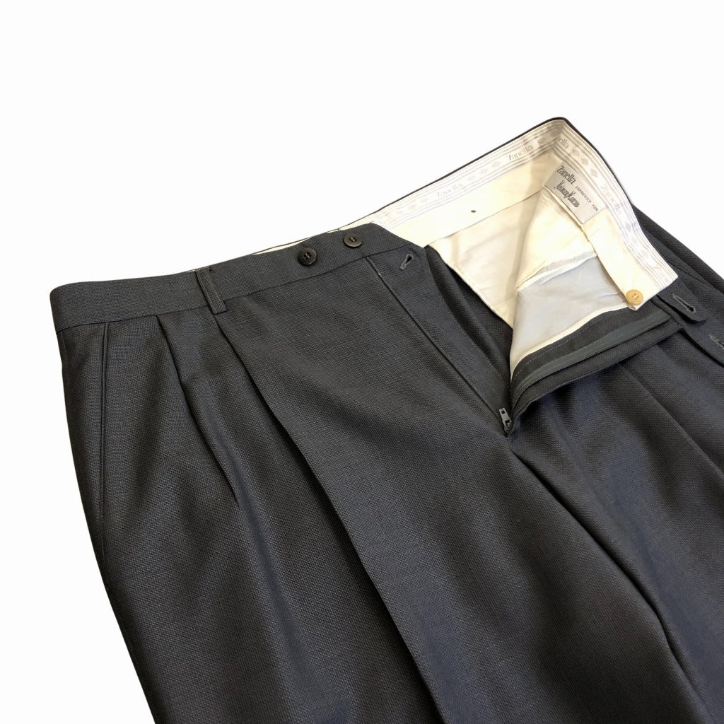 90s Zanela Slacks Pants 36 [ 10126 ]