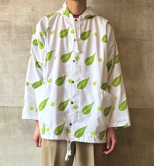 90s MICHIGAN RAG Leaf Pattern Jacket LARGE [ 10514 ]
