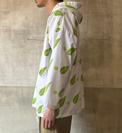 90s MICHIGAN RAG Leaf Pattern Jacket LARGE [ 10514 ]