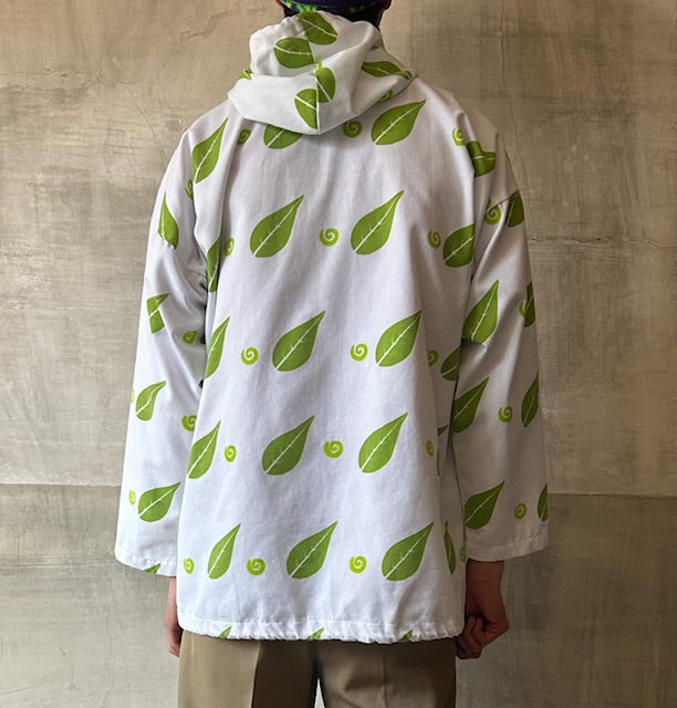 90s MICHIGAN RAG Leaf Pattern Jacket LARGE [ 10514 ]