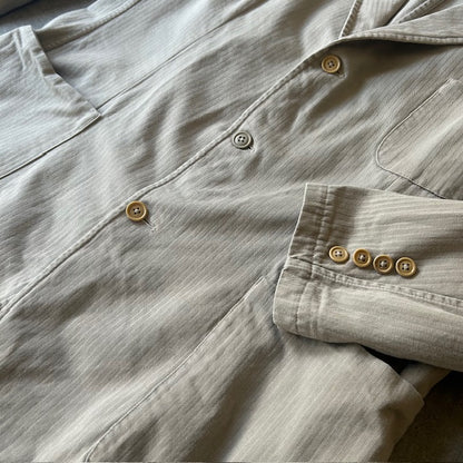 80s Polo by Ralph Lauren Herringbone Tailored Jacket L [ 10527 ]