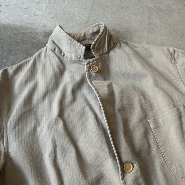 80s Polo by Ralph Lauren Herringbone Tailored Jacket L [ 10527 ]