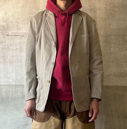 80s Polo by Ralph Lauren Herringbone Tailored Jacket L [ 10527 ]