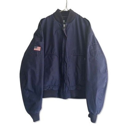 90s Polo by Ralph Lauren Flight Jacket L [ 10532 ]